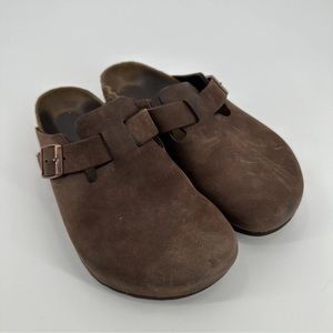 Birkenstock Brown Boston Clogs